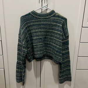 Lovers and Friends Green Striped Sweater